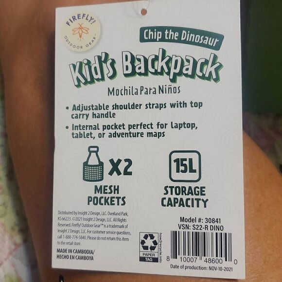 NEW FIREFLY KIDS BACKPACK AND LANTERN SET - Picture 6 of 7